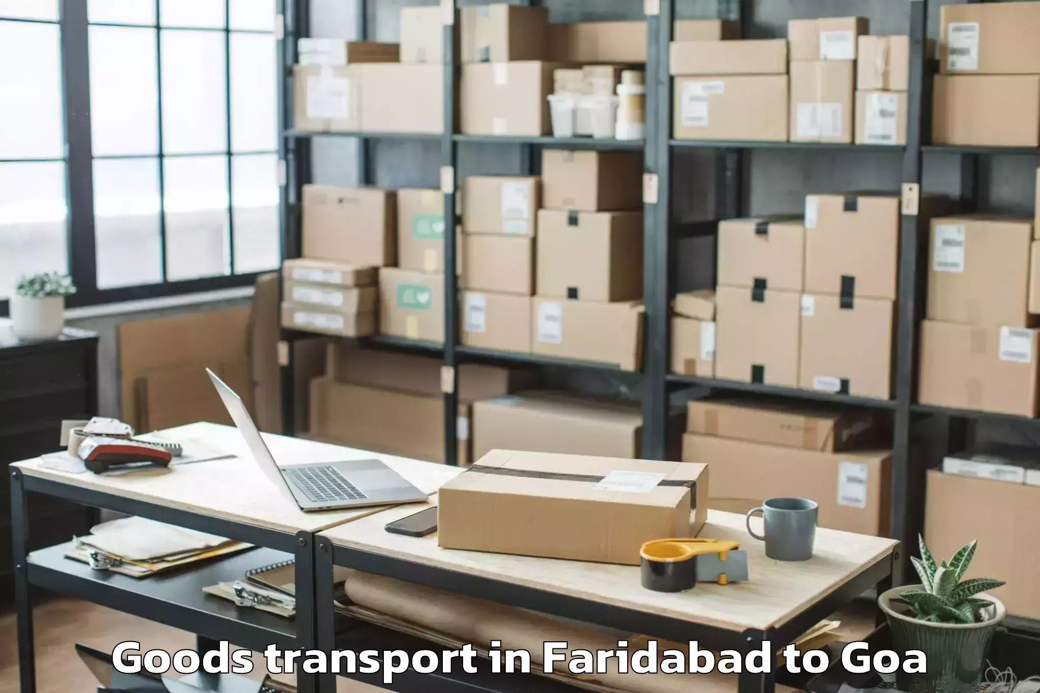 Trusted Faridabad to Pernem Goods Transport